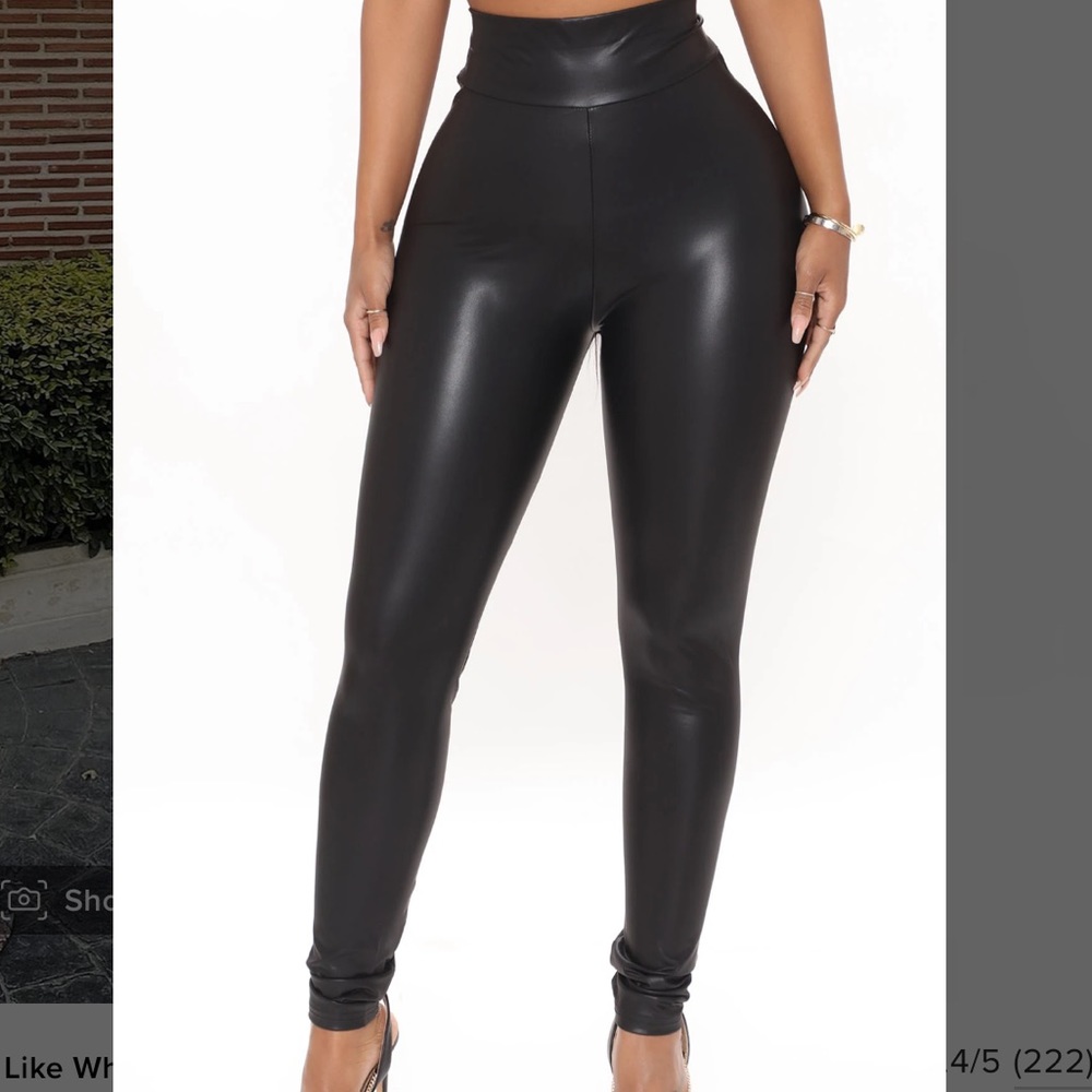 Fashion nova Like What You See Faux Leather Leggings